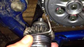 Yamaha blaster kick start spring repair [upl. by Tertius]