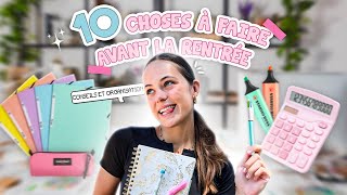 10 CHOSES À FAIRE AVANT LA RENTRÉE 🏫 Ep 1 Back to school 2023 [upl. by Eniamert]