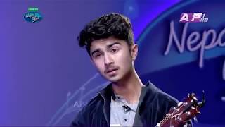 Sumit Pathak Nepal Idol  Galti Hajar Hunchan Cover Song in Audition Round [upl. by Egdamlat]