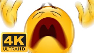 Screaming Emoji Painfully Disintegrates 4K 60fps REMATERED EDITION [upl. by Niliak]