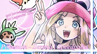 SERENA SPEEDPAINT  Pokemon XY [upl. by Leasi]