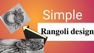 simple and easy rangoli design pencil drawing  how to draw rangoli designsanartist🍁 [upl. by Jason]