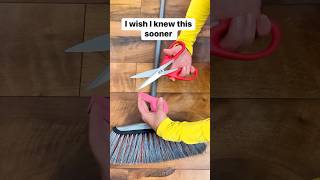 How to easily secure loose broom handles cleaningtips broom flooring balloons wood [upl. by Franek50]