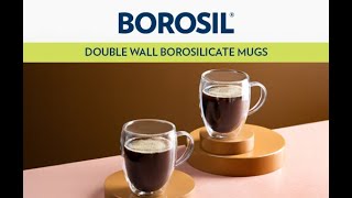 Double Wall Glass Mugs with Handle  Best Coffee amp Tea Mugs  Borosil [upl. by Jenda223]