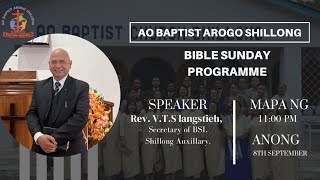 ABAS Sunday Service  Bilble Sunday  September 8 2024 [upl. by Ailedo970]