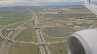 WestJet 737700 CGWSN Approach into Calgary [upl. by Parris]