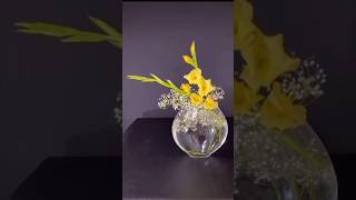 Yellow Gladiolus Flower Arrangement [upl. by Adham]