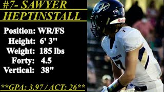 2021Street Light Recruiting WR Sawyer Heptinstall 6 3 185 Forty 45 Blountsville AL [upl. by Stacie]