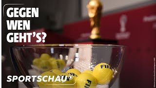 Live Die Auslosung der europäischen Qualifikationsgruppen für die WM 2022  Sportschau [upl. by Hoban964]