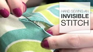 How to Hand Sew an Invisible Stitch Tutorial [upl. by Avrom668]