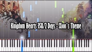 Kingdom Hearts 3582 Days  Xions Theme  Piano Tutorial  Synthesia W Realistic Sound [upl. by Kasper]