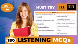 40 MCQ  Listening MCQs Practice Test to Score 9 Band  IELS listening MCQ practice with answers [upl. by Etnemelc]