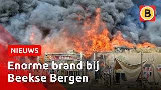 Hoofdgebouw Beekse Bergen helemaal afgebrand  Omroep Brabant [upl. by Seebeck]