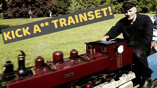 Model railway Ride Mote Park Maidstone Kent before track stolen by scumbags [upl. by Rodina]