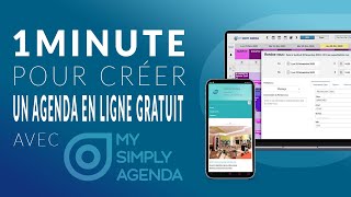 AGENDA EN LIGNE PARTAGÉ 1 Minute pour créer son agenda en ligne professionnel gratuitement [upl. by Yesnik229]