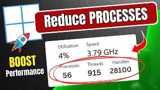 Reduce PROCESSES and THREADS in Windows 1011🚀Faster Performance amp More FPS [upl. by Madge]