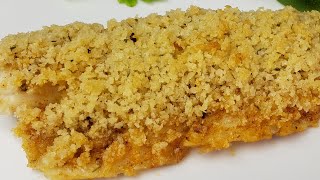 EASY BAKED POLLOCK WITH CRISP HERB PANKO BREADCRUMBS [upl. by Enytsirk]