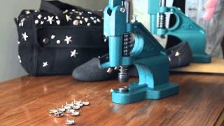 DIY How To Set Studs Fast Easy Way to Stud Clothing [upl. by Yim795]