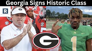 Georgia Bulldogs Sign Historic Class In 2024  Georgia Football Recruiting Update [upl. by Raymond]