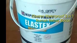 Mengecat Dinding dan Plafon Rumah Yang Bocor  Cat Pelapis Anti Bocor Elastex Waterproof 3 in 1 [upl. by Hugon52]