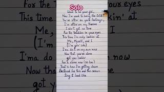 JENNIE  SOLO Lyrics blackpink jennie kimjennie kpop [upl. by Lentha125]