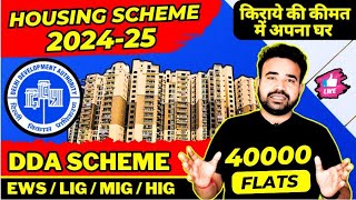 Housing Scheme 2024 🔥🔥 DDA Housing Scheme 2024  EWS Flats  Lig Flats  MIG Flats  DDA  Pm Uday [upl. by Namajneb]