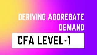 Deriving Aggregate Demand  CFA Level1  Economics [upl. by Xuagram]