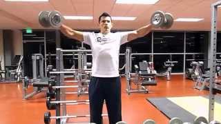 Vuelos Laterales con Mancuerna Dumbbell Lateral Raises [upl. by Haisoj]