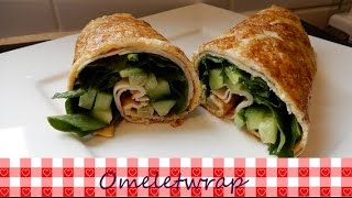 Omeletwrap  Glutenvrij  Recept  Koken met Marielle [upl. by Ovatsug354]