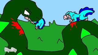 Titanoboa vs velociraptors [upl. by Etnoid]