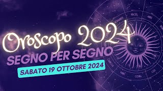 Scopri il Tuo Destino Astrale per il 19 Ottobre 2024 [upl. by Airuam]