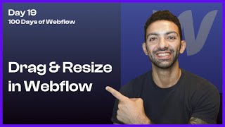 Day 19100  Creating Draggable amp Resizable UI in Webflow with jQuery  100 Days of Webflow [upl. by Silver]