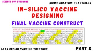 Multiepitope Vaccine Designing  Vaccine Sequence Modeling  Part 8  Urdu  Hindi [upl. by Kraul]