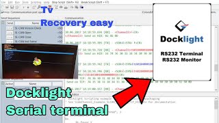 Serial port application for Android tv logo hang  Docklight [upl. by Neirbo181]