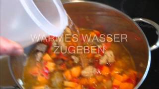 Kochen Ungarische Gulaschsuppe schnelle Rezepterezept Ungarische GulaschsuppeKochrezepte [upl. by Megdal]