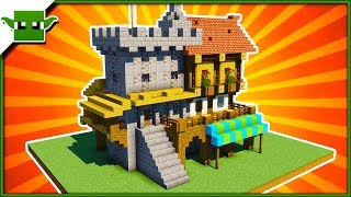 Small Minecraft Fortified House Tutorial 5x5 Building System [upl. by Callan]