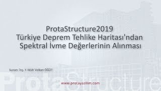 ProtaStructure 2019  Türkiye Deprem Tehlike Haritası’ndan Spektral İvme Değerlerinin Alınması [upl. by Asikal520]