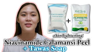 NIACINAMIDE TAWAS SOAP  CALAMANSI PEEL TAWAS SOAP  BODY DEODORANT  SKIN LIGHTENING [upl. by Warrick]