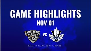 011124 Highlights Vees 5 vs Blackfalds 2 [upl. by Sila]