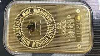 Unpacking 1 Ounce gold bar [upl. by Aili]