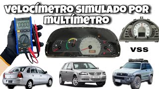 velocímetro simulado por multímetro [upl. by Auqeenahs]