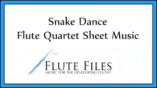 Snake Dance  Flute Quartet [upl. by Elata553]