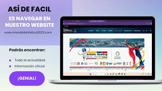 Sitio web oficial Mundial Patinaje Artístico 2023  Así puedes navegar en él [upl. by Aryn]