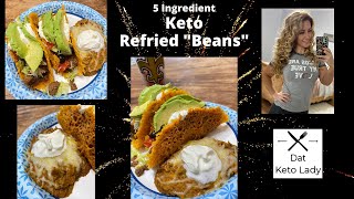 5 Ingredient Keto Refried Beans  6 NET carbs [upl. by Debbra]