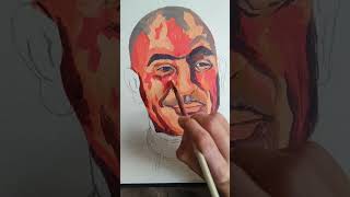 Acrylic Painting  Portrait  Shakal actor trytomakebestartist watchonceuwillloveit [upl. by Laram]