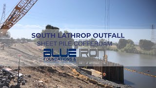 South Lathrop Sheet Pile Cofferdam [upl. by Aurelius]