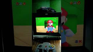 Super Mario 64 Nintendo 64 Sony PVM 14M4E CRT Monitor [upl. by Ahsinotna918]