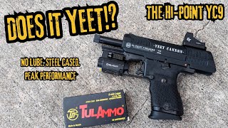 Will It YEET HiPoint YC9  No Lube Steel Case Ammo Test [upl. by Heuser]