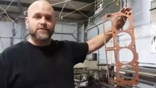 cleaning copper gasket off head gasket [upl. by Chainey]