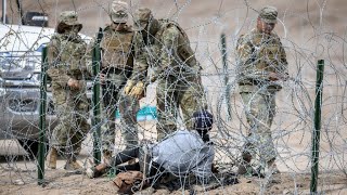 Court backs Texas over razor wire installed on USMexico border [upl. by Chuah130]